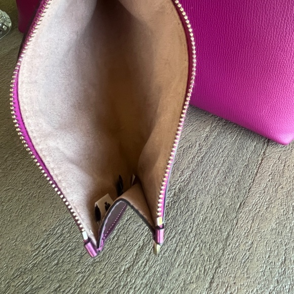 Kate Spade Molly Tote with Wristlet Metallic Pink - Picture 7 of 17